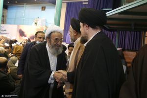 مراسم سالگرد رحلت آیت‌الله سید محمد موسوی بجنوردی در حسینیه جماران  -2