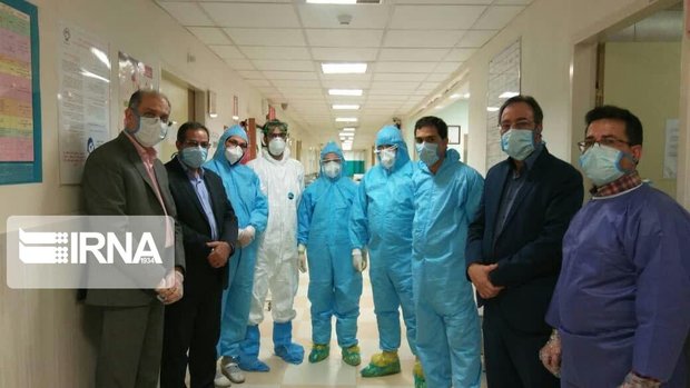 بازدید معاونان دانشگاه علوم پزشکی یزد از بیمارستان شهید صدوقی