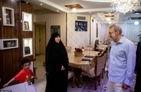 دیدار لاریجانی با خانوادهٔ سرداران شهید محرابی و شادمانی (8)