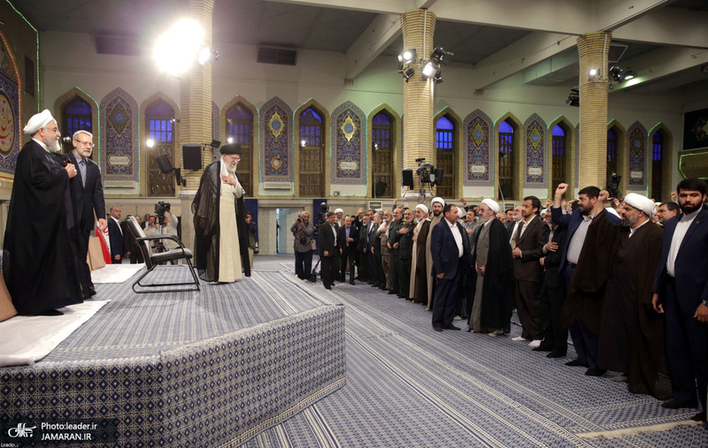 دیدار مسئولان نظام و سفرای کشورهای اسلامی با رهبر معظم انقلاب