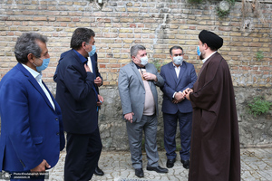 دیدار دبیر کل و اعضای شورای مرکزی حزب اعتماد ملی با سید حسن خمینی