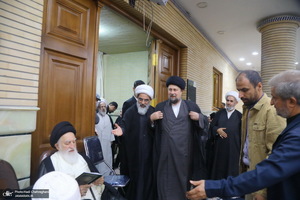 مراسم ختم مادر همسر آیت الله محمدجواد فاضل لنکرانی