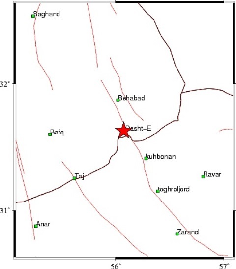 زلزله ای به بزرگی 4.7 ریشتر بخش هایی از استان یزد را لرزاند