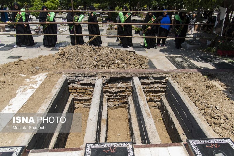 تشییع پیکر مطهر خانواده شهید حمله تروریستی رژیم صهیونیستی در ساری