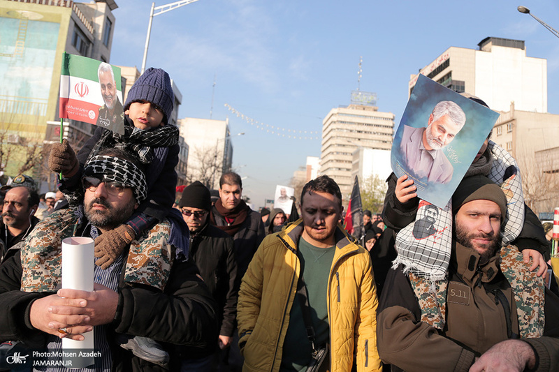 حضور میلیون ها تهرانی در تشییع پیکر مطهر سردار قاسم سلیمانی - 4