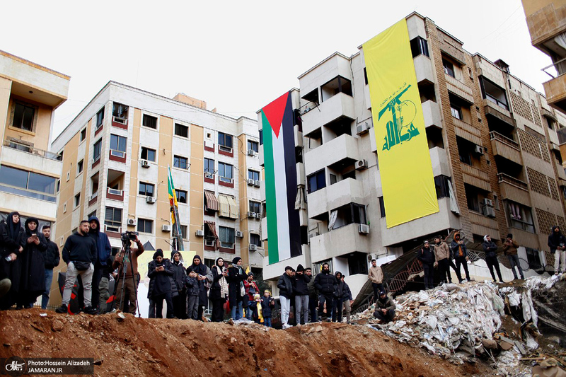 تصاویر اختصاصی جماران از حال و هوای بیروت یک روز مانده به تشییع شهید سید حسن نصرالله (ره)