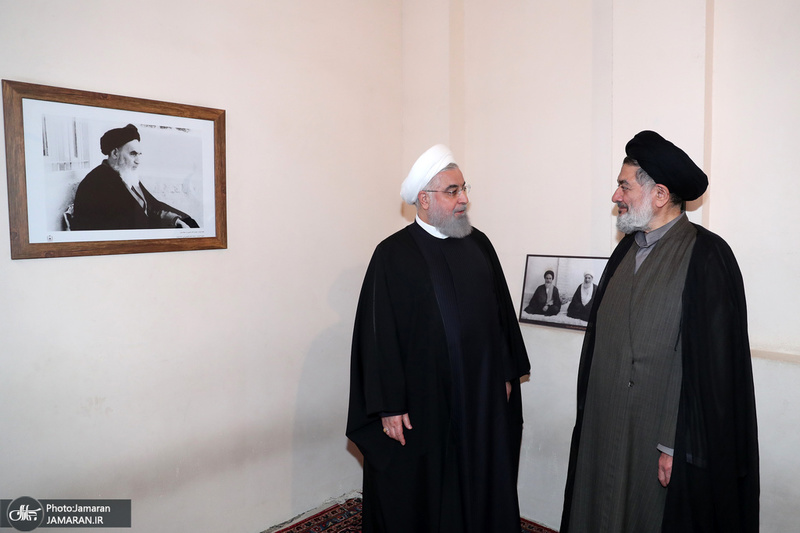 بازدید دکتر روحانی از بیت تاریخی امام خمینی(ره) در نجف اشرف