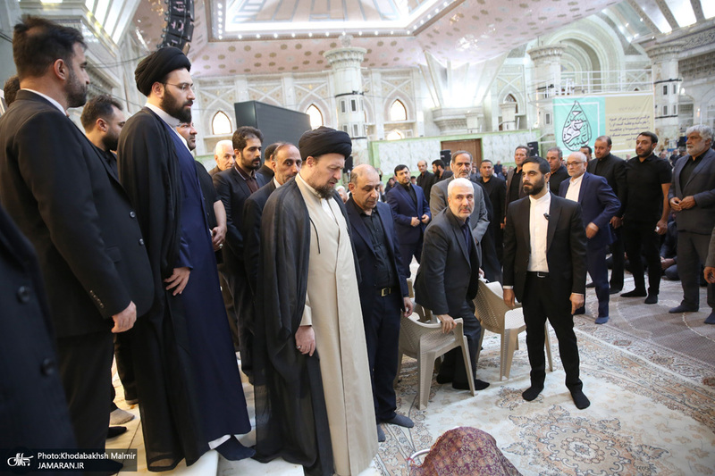 مراسم تشییع نوه حجت الاسلام والمسلمین علیخانی در حرم مطهر امام خمینی (س)