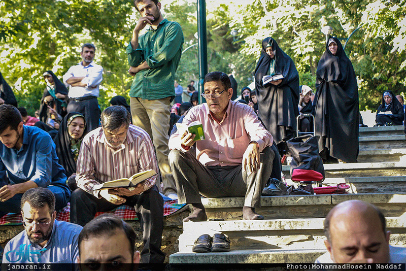 مراسم دعای عرفه در مقبره الشهدا شهرک محلاتی