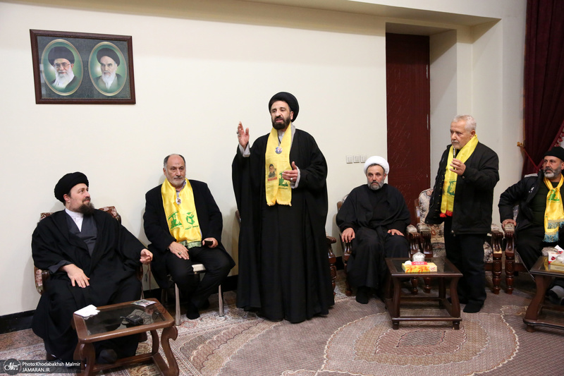 دیدار جمعی از خانواده  های شهدای لبنان با سیدحسن خمینی