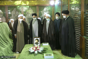 تجدید میثاق رئیس قوه قضائیه و مسئولان عالی قضایی با آرمان‌های حضرت امام خمینی (س)