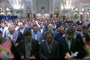 تجدید میثاق کارکنان بانک های ملت و مهر اقتصاد با آرمان های حضرت امام(س)