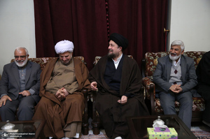 دیدار رئیس، مدیران و جمعی از کارکنان کمیته امداد امام خمینی (ره) با سید حسن خمینی