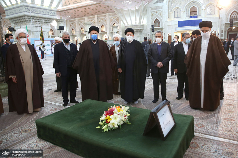 تجدید میثاق رئیس قوه قضاییه و مسئولان قضایی با آرمان‌های امام خمینی(س)