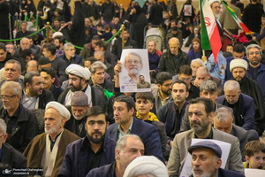 مراسم بزرگداشت شهید علی لاریجانی در حرم حضرت معصومه (س)
