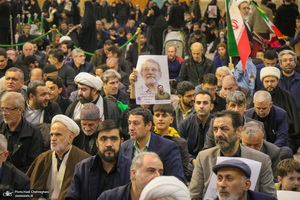 مراسم بزرگداشت شهید علی لاریجانی در حرم حضرت معصومه (س)