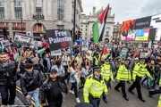 هزاران حامی فلسطین در خیابانهای لندن+ تصاویر