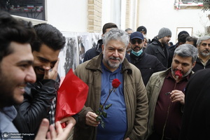 گلباران بیت تاریخی امام در قم توسط اصحاب رسانه