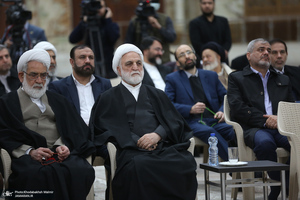 تجدید میثاق رئیس قوه قضاییه و جمعی از اعضای دستگاه قضا با آرمان های حضرت امام خمینی (س)-2