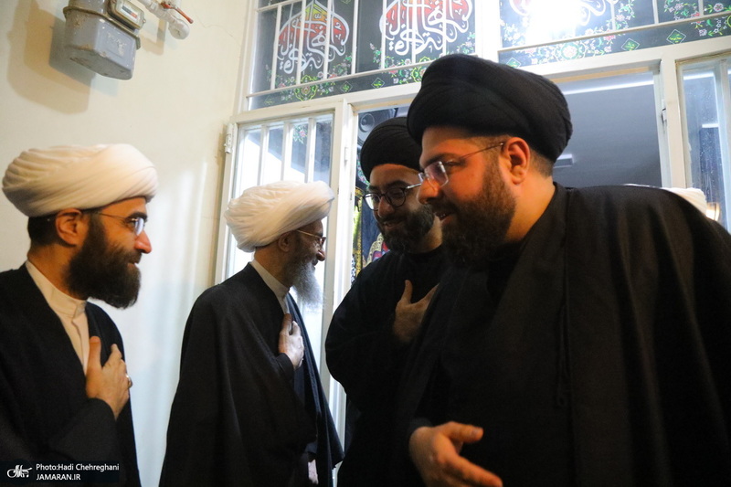 عزاداری شهادت حضرت فاطمه (س) در بیت آیت الله دوستی زنجانی‎