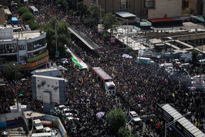 مراسم تشییع شهدای جنگ تحمیلی رژیم صهیونیستی در تهران-7