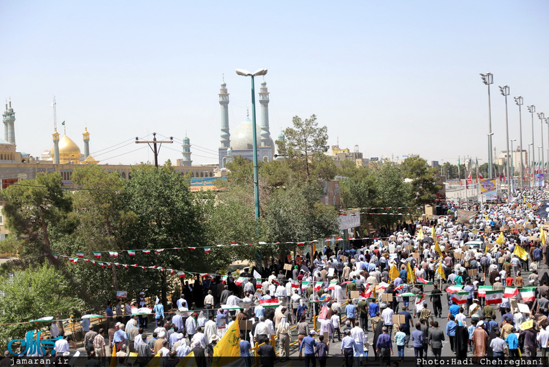 راهپیمایی باشکوه روز جهانی قدس در قم 