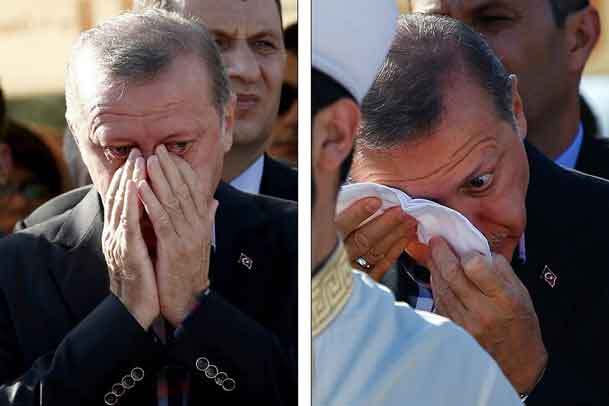 اشک اردوغان درآمد+ عکس