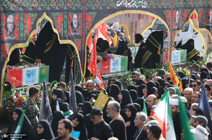 مراسم تشییع شهدای جنگ تحمیلی رژیم صهیونیستی در تهران-7