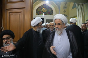 مراسم ختم مادر همسر آیت الله محمدجواد فاضل لنکرانی