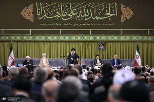 دیدار مسئولان نظام و سفرای کشورهای اسلامی با رهبر معظم انقلاب