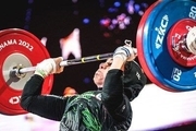 نقره آسیا بر گردن دختر وزنه بردار ایران