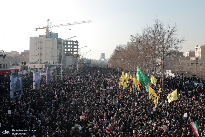 حضور میلیون ها تهرانی در تشییع پیکر مطهر سردار قاسم سلیمانی - 8