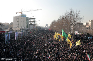 حضور میلیون ها تهرانی در تشییع پیکر مطهر سردار قاسم سلیمانی - 8