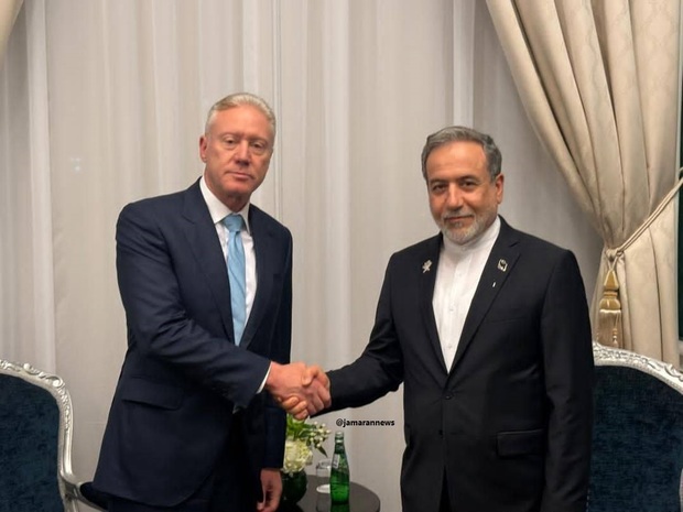 دیدار سید عباس عراقچی و یوسف رجی وزرای امور خارجه ایران و لبنان