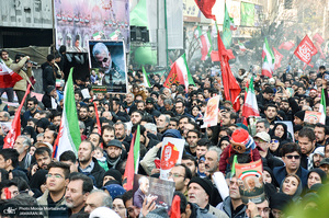  حضور میلیون ها تهرانی در تشییع پیکر مطهر سردار قاسم سلیمانی - 10 