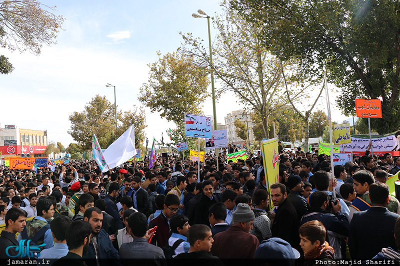 مراسم روز 13 آبان در جوار بیت و زادگاه حضرت امام خمینی(س) در خمین