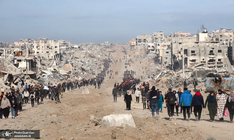 تصاویر هوایی از  ویرانی‌ها و خسارت‌ها در غزه پس از آتش‌بس