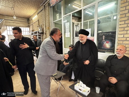 مراسم عزاداری روز تاسوعای حسینی در بیوت مراجع و علماء‎
