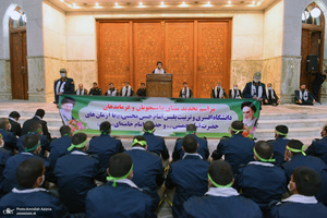 تجدید میثاق دانشجویان و فرماندهان دانشگاه افسری و تربیت پلیس امام حسن مجتبی (ع) با آرمان های امام خمینی (س)