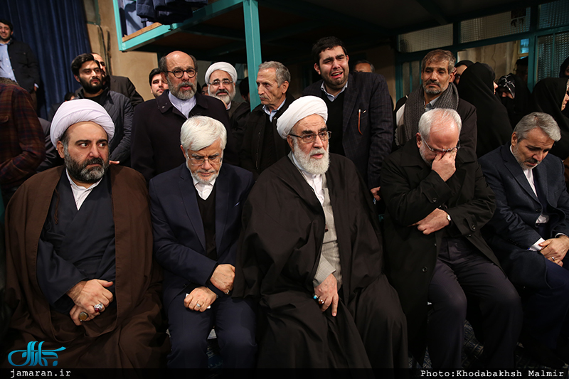 مراسم وداع با پیکر آیت الله هاشمی رفسنجانی(ره) در حسینیه جماران