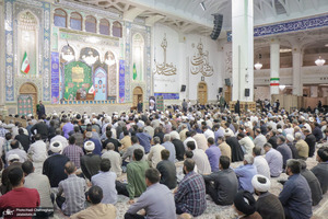 مراسم بزرگداشت آیت‌الله العظمی فیاض در حرم مطهر حضرت معصومه (س)