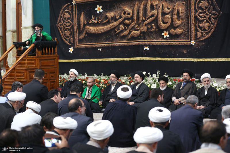 مراسم عزاداری شب شهادت حضرت زهرا(س) در حرم امام خمینی(ره) برگزار شد