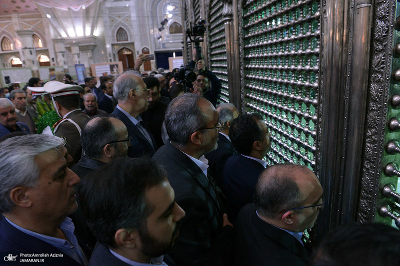 تجدید میثاق وزیر، مدیران و كاركنان وزارت اقتصاد با آرمان‌های امام خمینی (س)