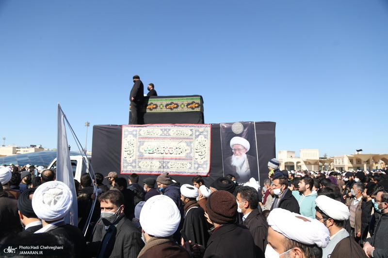 مراسم تشییع آیت الله العظمی صافی گلپایگانی (ره) در قم -1