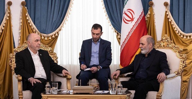 دیدار رئیس و اعضای شورای رهبری مقاومت فلسطین حماس با دبیرشورای عالی امنیت/ احمدیان: حمایت ایران از مقاومت تا تداوم موفقیت در فلسطین و لبنان ادامه دارد

