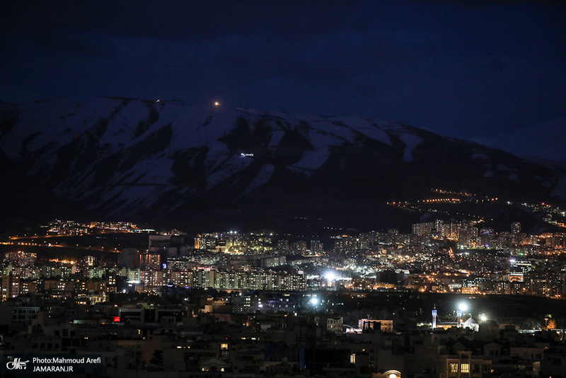 تصاویری از غروب آفتاب در تهران