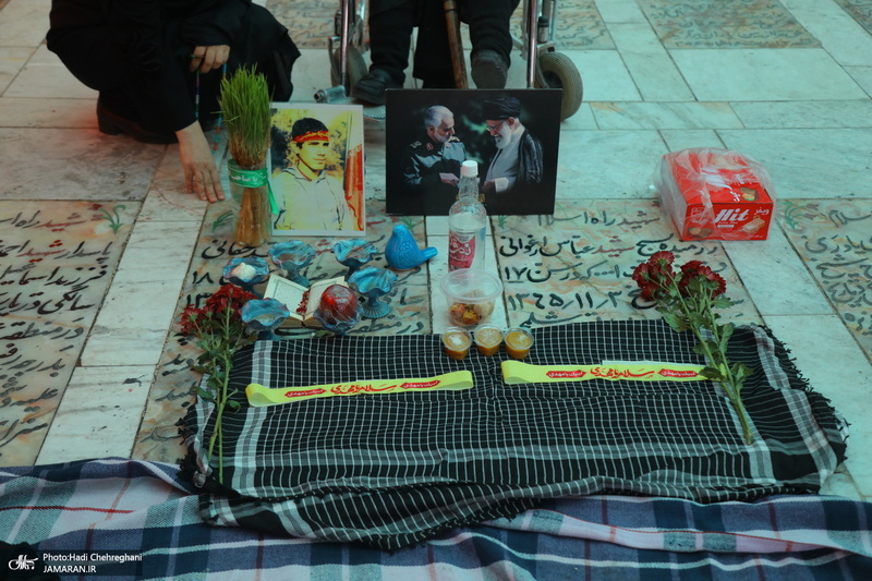 مراسم تحویل سال نو در گلزار شهدای قم‎