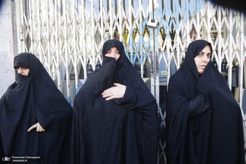 دسته عزاداری روز شهادت حضرت زهرا (س) با حضور آیت الله العظمی وحید خراسانی