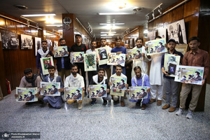 بازدید جمعی از دانشجویان مدارس امامیه پاکستان از جماران