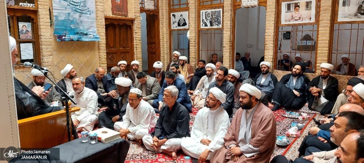 بزرگداشت علی‌اکبر محتشمی‌پور و سید محمود دعایی با حضور سید علی خمینی در نجف / گزارش تصویری